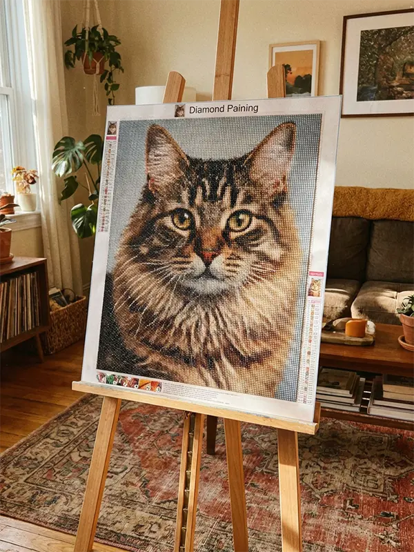 Diamond painting van een huisdier portret